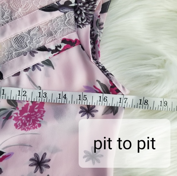 NWT Candie's sleeveless pink floral extra small - Picture 3 of 4